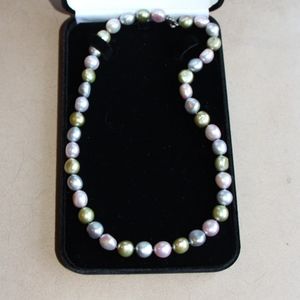 Baroque Multicolor Necklace- 18" 10-11mm